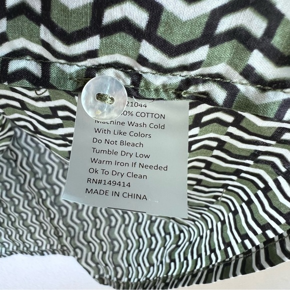 NWT Johnny Was Calme Womens Split Ruffle Neck Blouse (Liya) - Picture 4 of 11